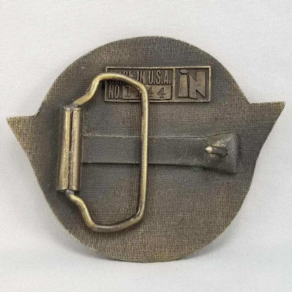 VTG Belt Buckle 1978 Brass Corvette 25th Anniversary 1953-1978 USA Made By‎ IN